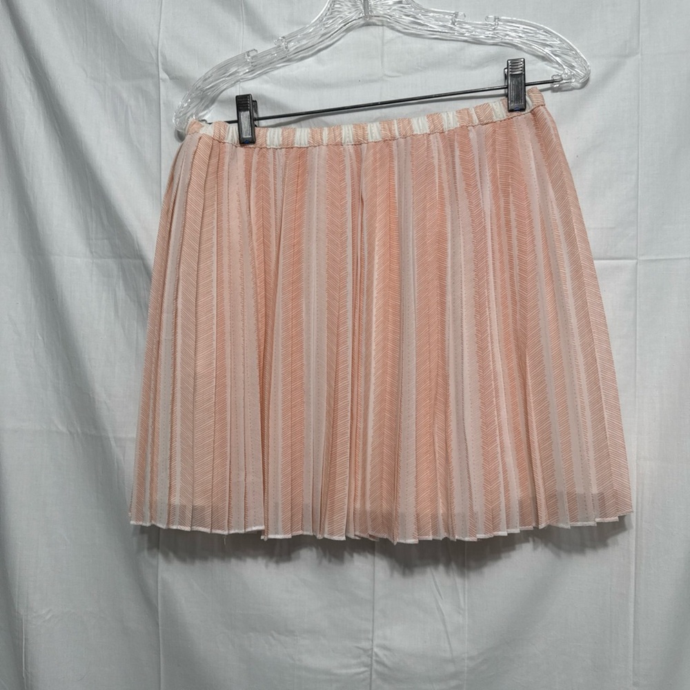 BCBG GENERATION Elegant Peach Pleated Skirt whimsy fairy core